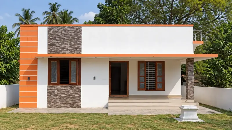 Roopesh – completed construction project, Alappuzha, Kerala
